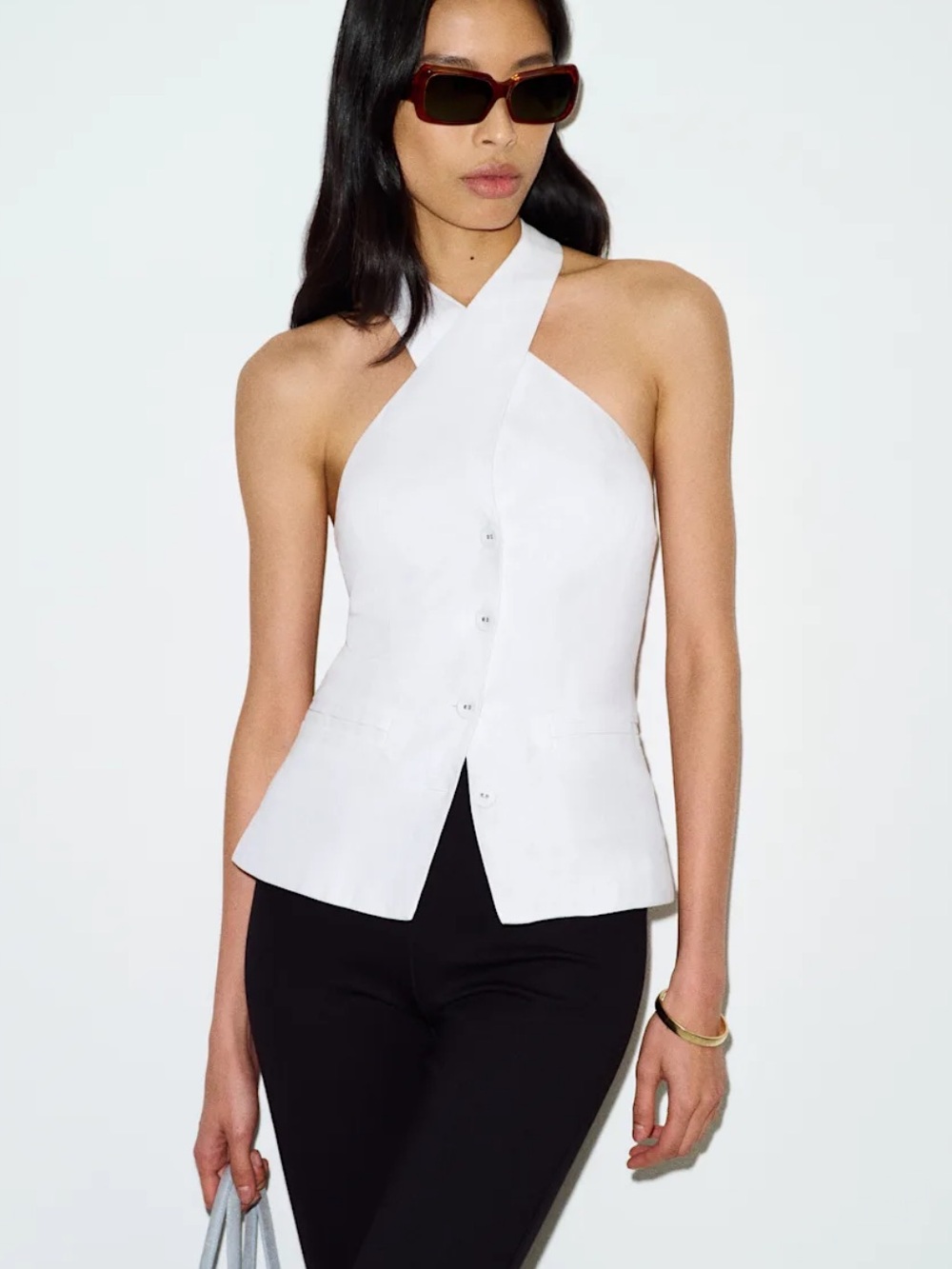 Reformation Tate Linen Top